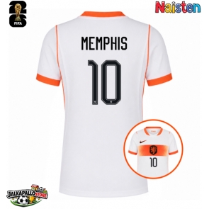 Alankomaat Memphis Depay #10 Vieraspaita Naisten MM-kisat 2026 Lyhythihainen
